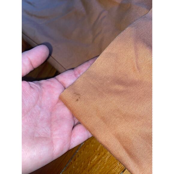 Vintage versus versace tie waist satin trim burnt orange pants womens 30x30 - Picture 5 of 8